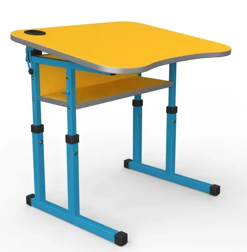 Стіл учнівський №4-6 з регулюванням куту нахилу стільниці 700х500 МФ Вересень